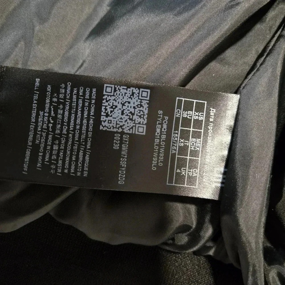 GUESS Black Bomber Jacket with Logo Tape - Picture 11 of 13